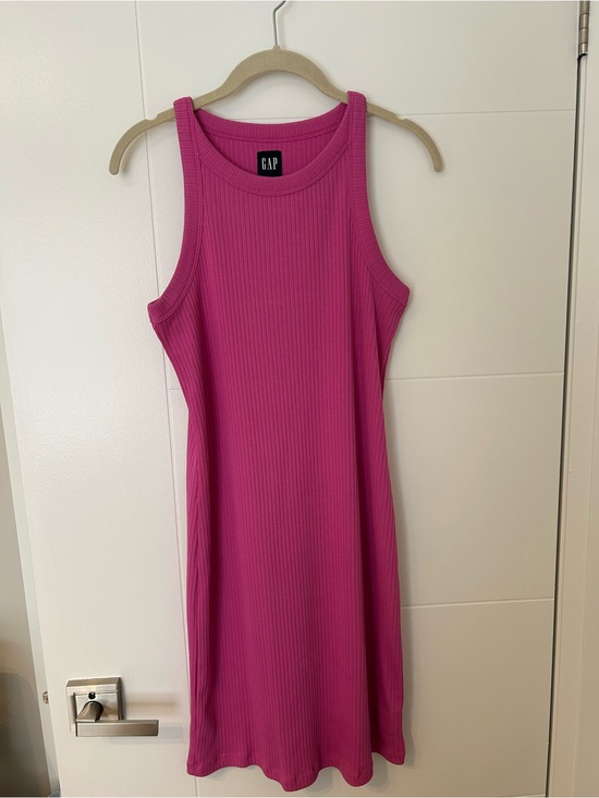 GAP Dresses & Skirts - GAP Sleeveless Ribbed Midi Dress in Bright Fuchsia